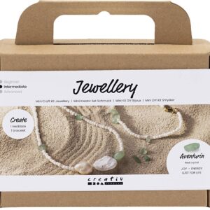 Mini Diy Kit Smykker - Aventurinhalskæde Og -armbånd