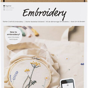 Start DIY Kit Broderi, Blomster