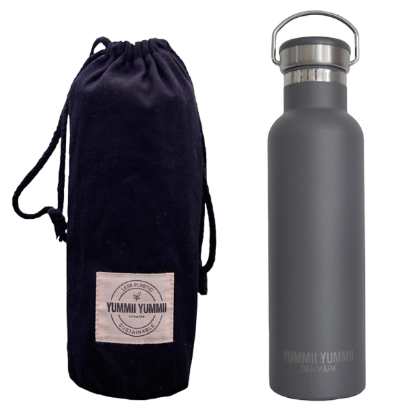 Yummii Yummii Termoflaske Charcoal Medium (600 ml)