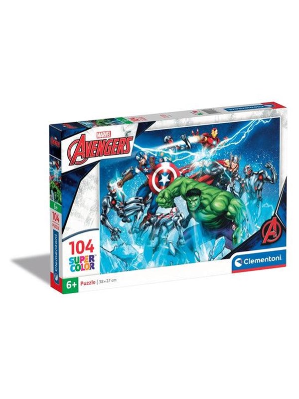 Clementoni Jigsaw Puzzle Super Color Marvel Avengers 104pcs. Floor