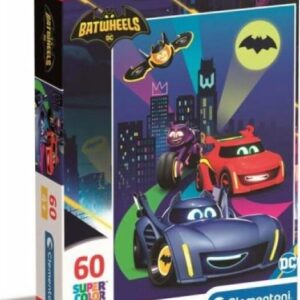 Clementoni Puslespil - Batwheels - Super Color - 60 Brikker