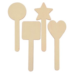 Colorations - DIY Wooden Stick Shapes 4 Designs 20pcs.