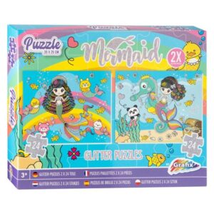 Grafix Glitter Puzzle Set Mermaid 2x24 pcs. Floor