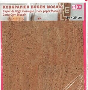 Kork Papir Mosaik 20x25cm 1 Ark