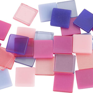 Minimosaik - Str. 10x10 Mm - Tykkelse 2 Mm - Lilla/mørk Lilla - 25 G