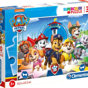 Paw Patrol Puslespil - Super Color - Clementoni - 30 Brikker