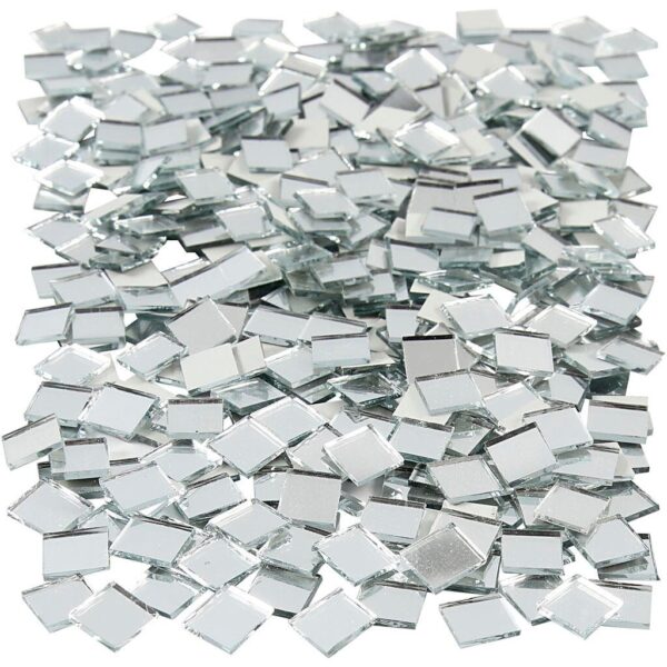 Spejlmosaik, 10x10 mm, kvadratisk, 500 stk.