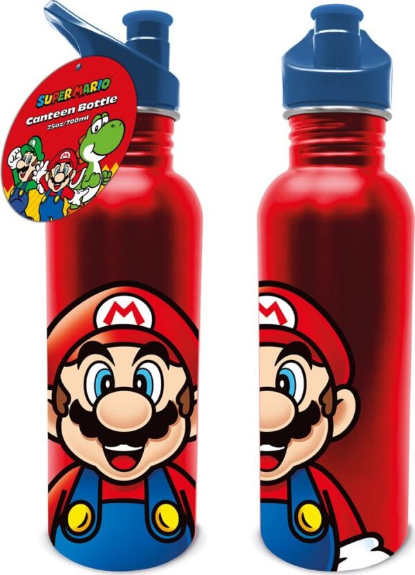 Super Mario (mario) Metal Canteen Drinks Bottle