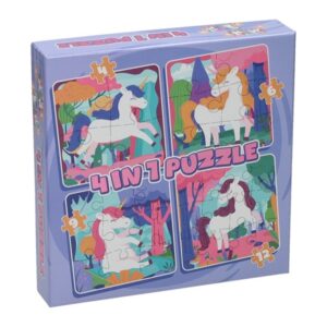 Wins Holland Jigsaw puzzle 4in1 - Forest animals 12 pcs. Floor