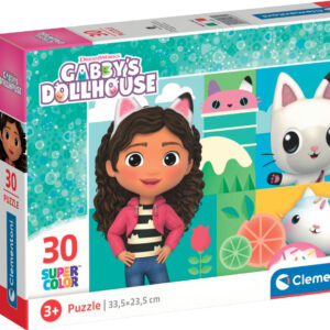 Clementoni Puslespil - Gabbys Dukkehus - Color - 30 Brikker