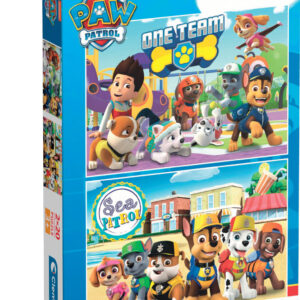 Paw Patrol Puslespil - Super Color - Clementoni - 2x20 Brikker
